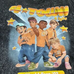 Disney Black and Orange 4-Town Graphic Tee